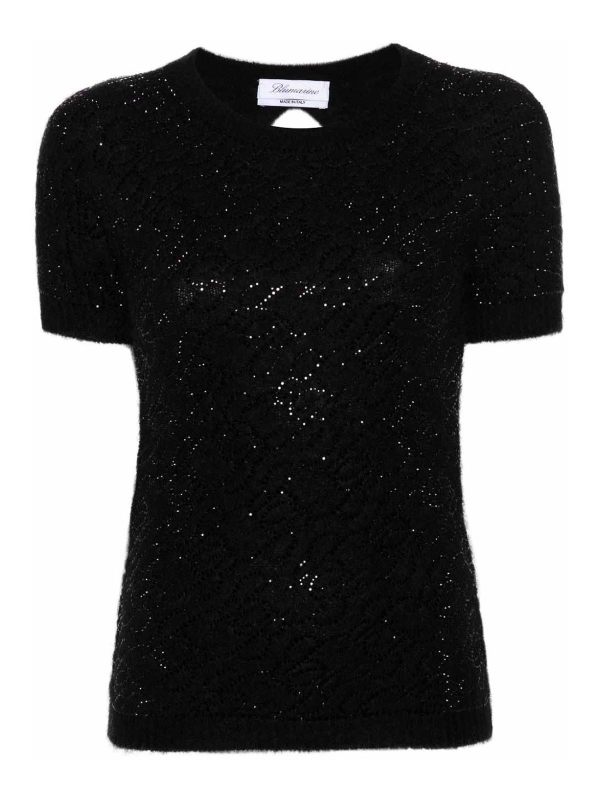 Blumarine Pull Col Bateau - Noir