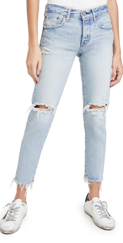 MOUSSY VINTAGE MV Yardley Tapered Jeans Light Blue