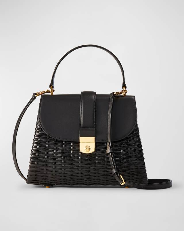 The Crest Lock Basket Top-Handle Bag