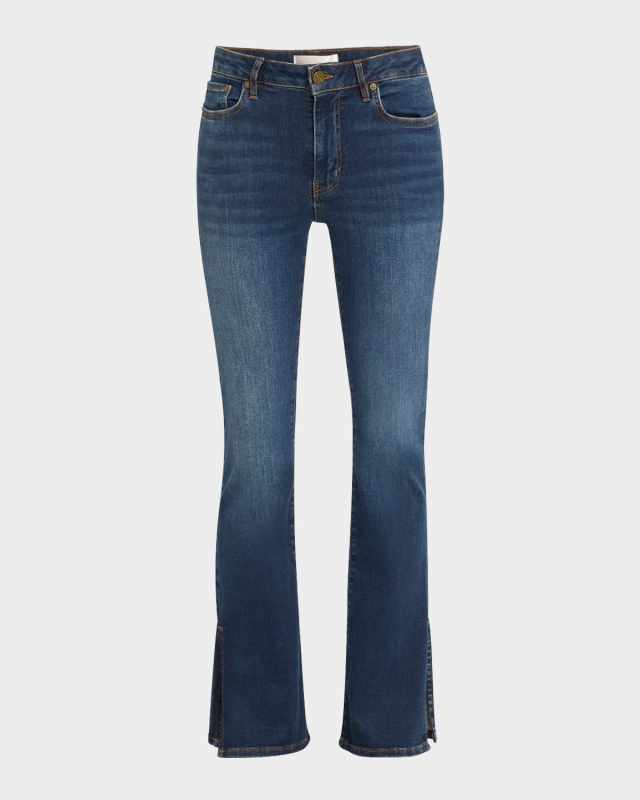 Le Mini Boot Outseam Slit Jeans