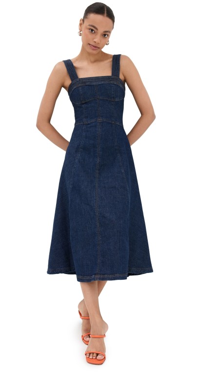SIMKHAI Cici Denim Dress Imperial