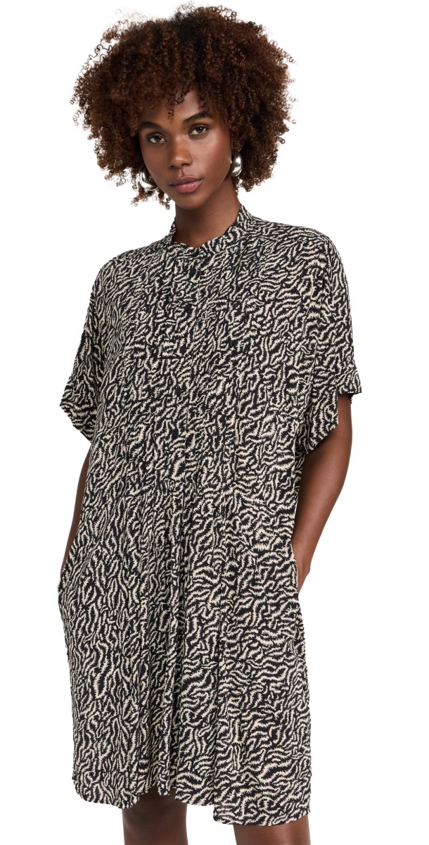 Isabel Marant Étoile Vallea Dress Ecru/Black