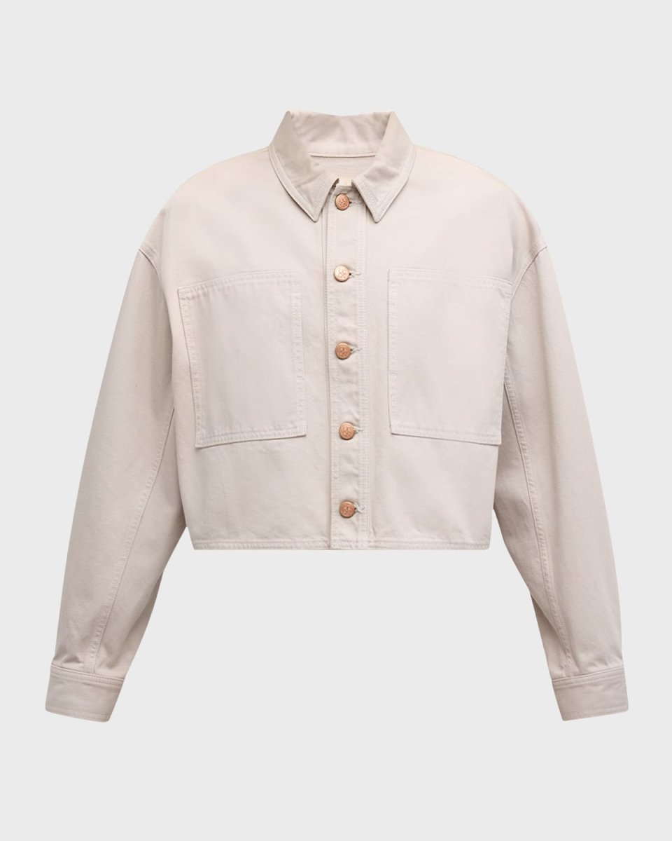 The Bobbi Cropped Cotton Denim Jacket