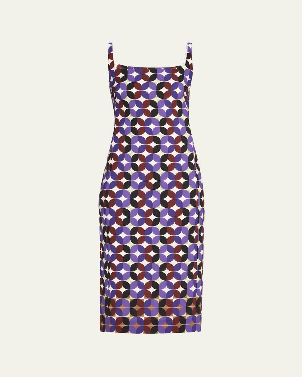 Deban Patterned Midi Dress