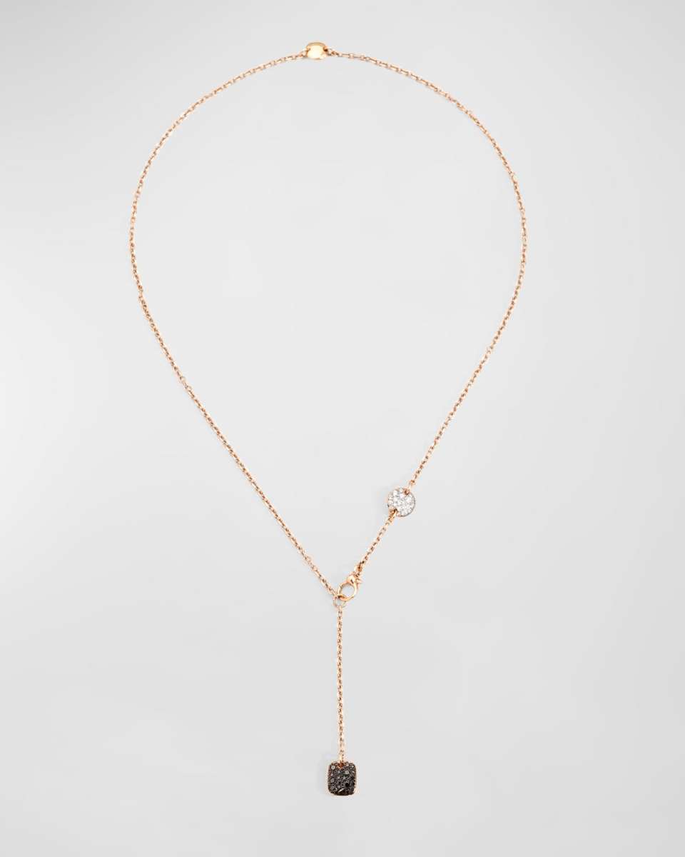 18K Rose Gold Sabbia Necklace with Diamonds