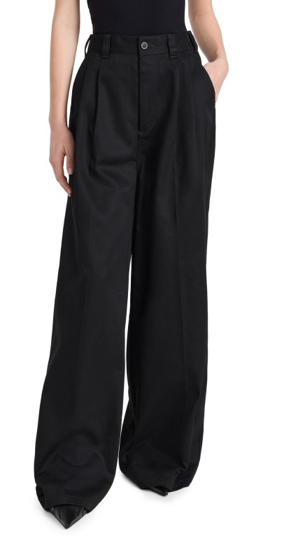 Maison Margiela Garment Dyed Trousers Black