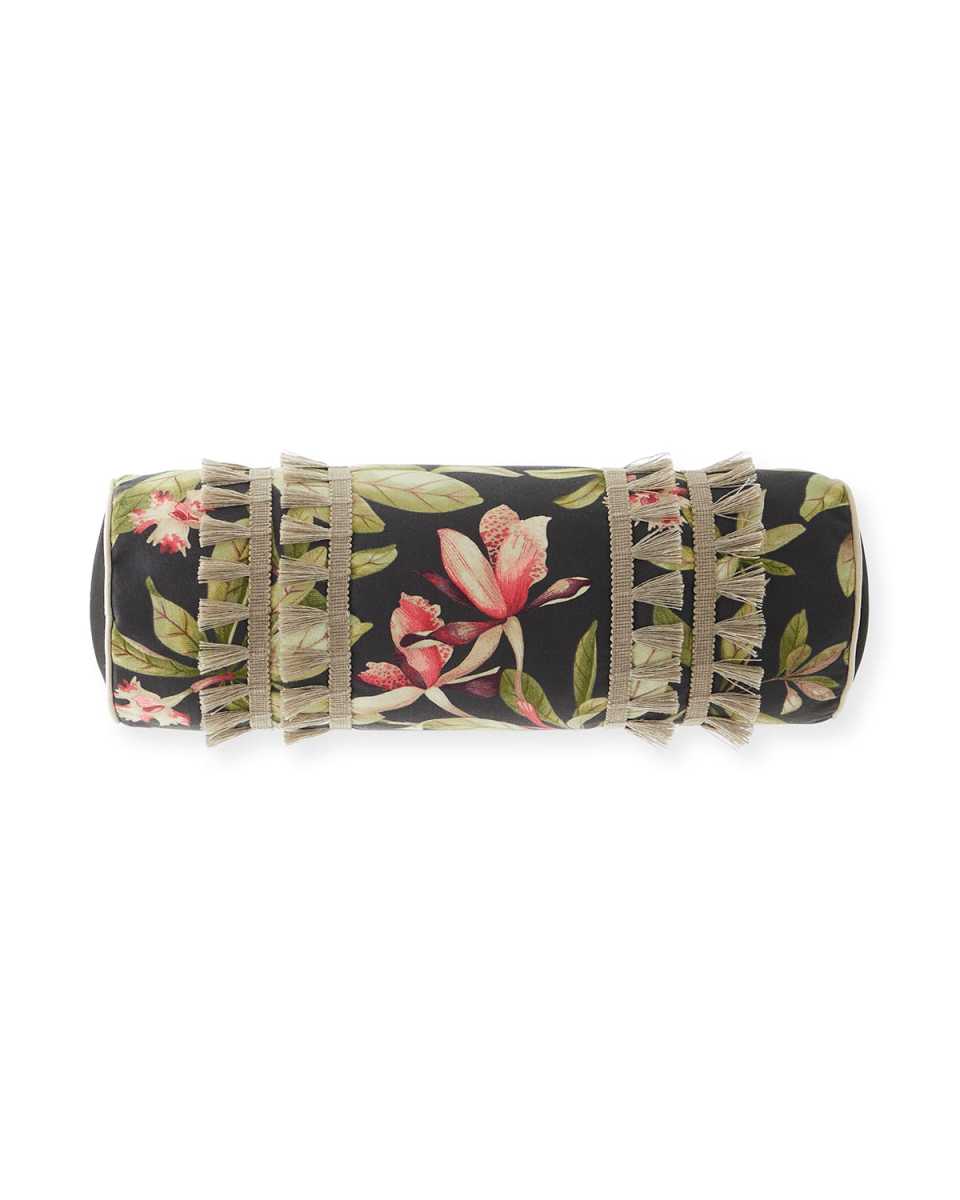Kamehameha Fringe Bolster Pillow