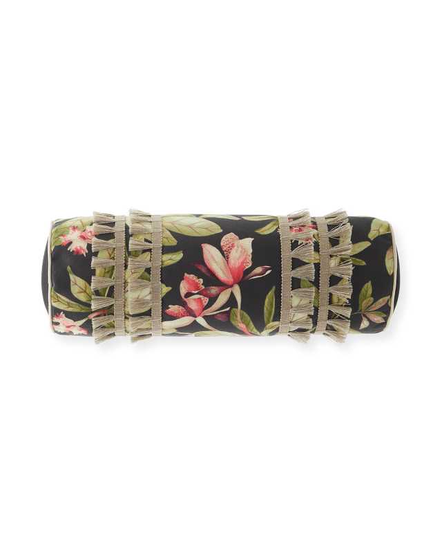 Kamehameha Fringe Bolster Pillow