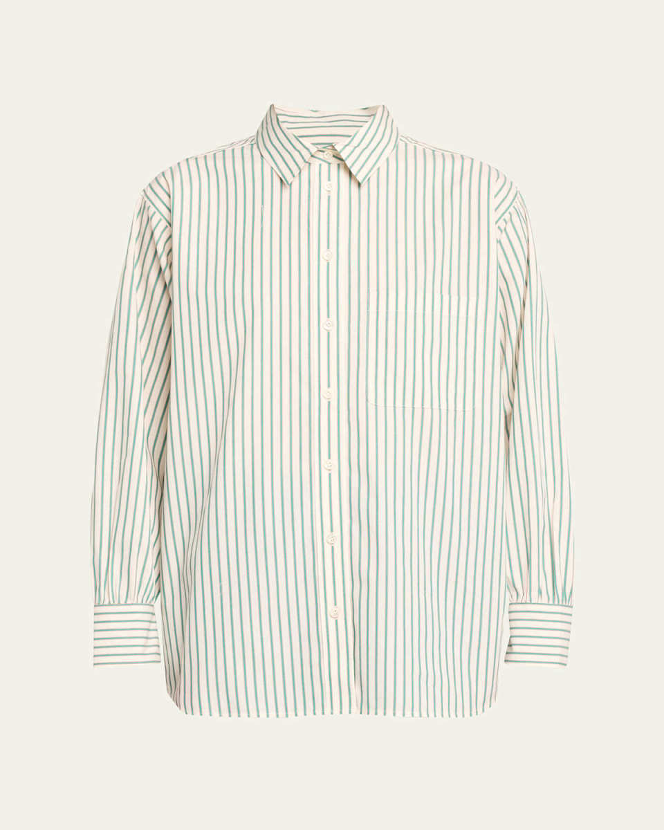 Oversized Stripe Pocket Shirt