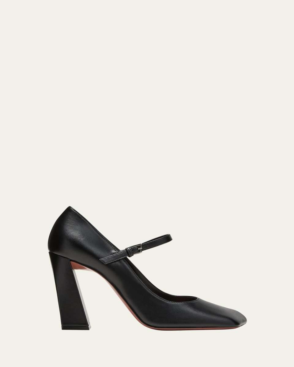 Charlotte Leather Mary Jane Pumps