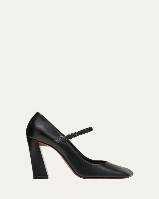 Charlotte Leather Mary Jane Pumps
