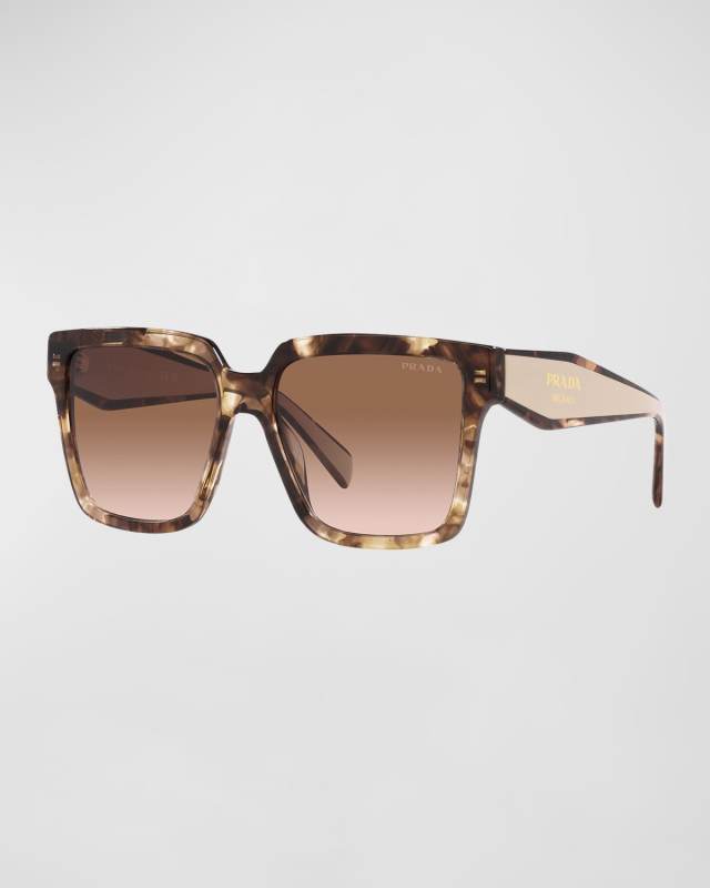 Gradient Square Acetate & Plastic Sunglasses
