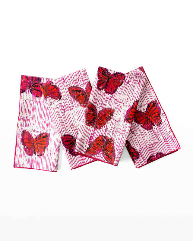 Pretty in Pink Cotton Dinner Napkin