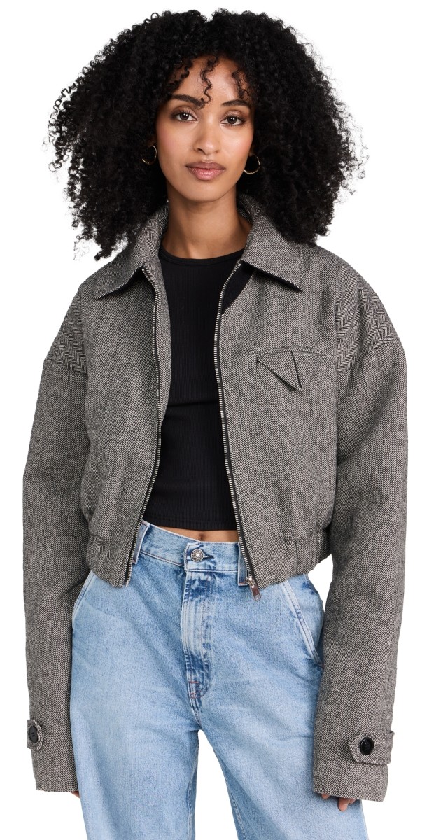 Lioness Claude Tweed Jacket Ash Tweed