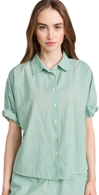 XIRENA Teddy Shirt Clover Stripe