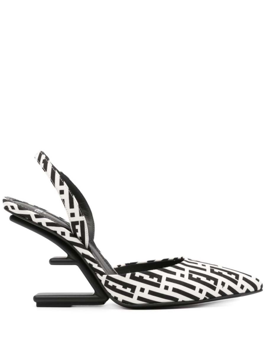 90mm Fendi First leather pumps