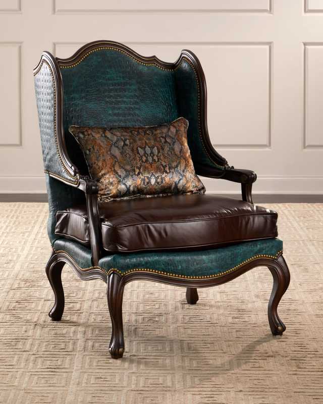 Atlanta Leather Wing Chair