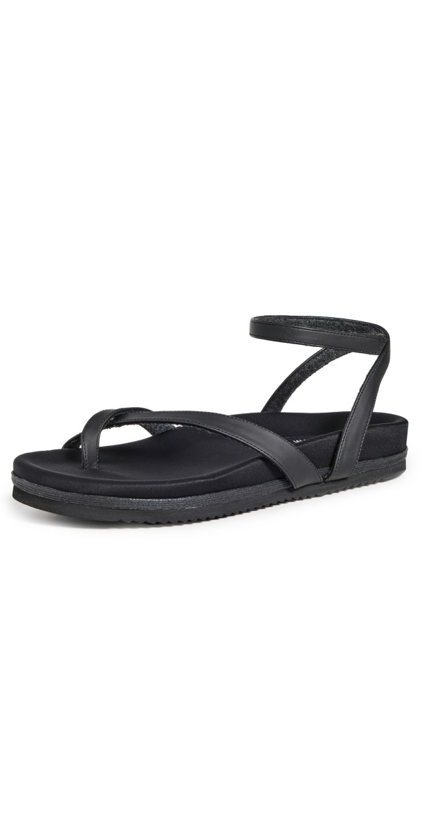 ROAM Cross Wrap Sandals Black