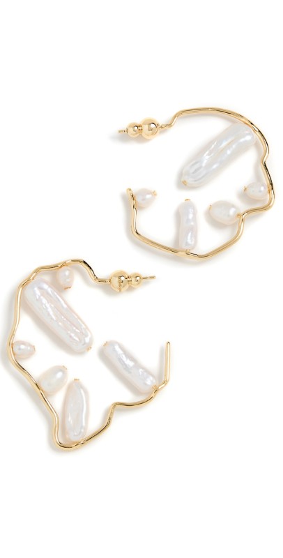 Cult Gaia Juana Earrings Pearl