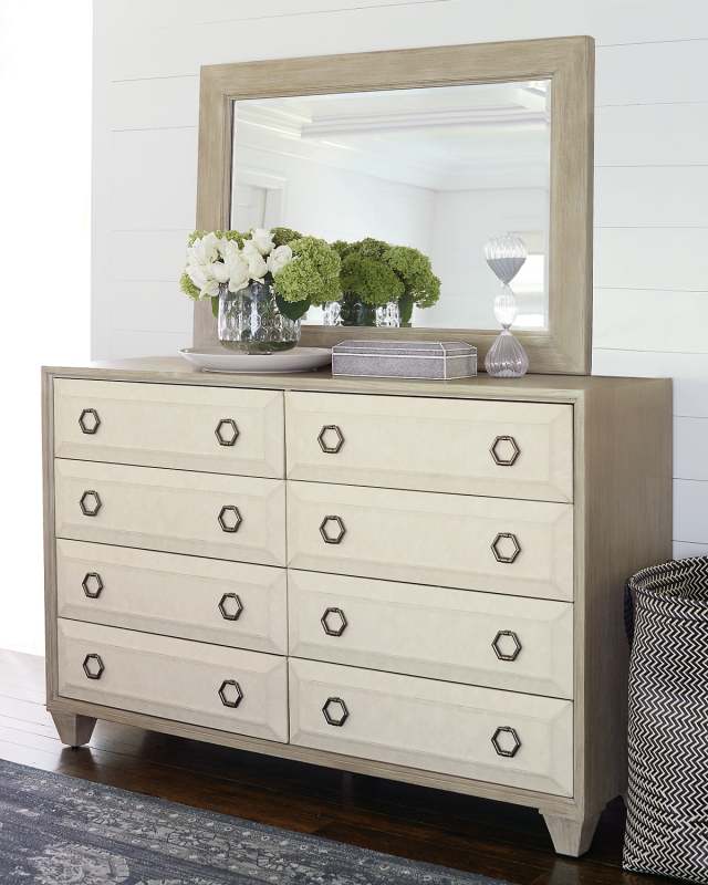 Santa Barbara Fabric Trim 8-Drawer Dresser