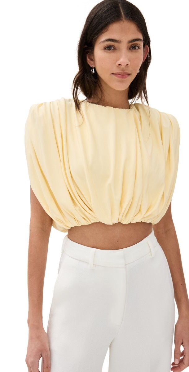 Christopher Esber Monstera Top Butter