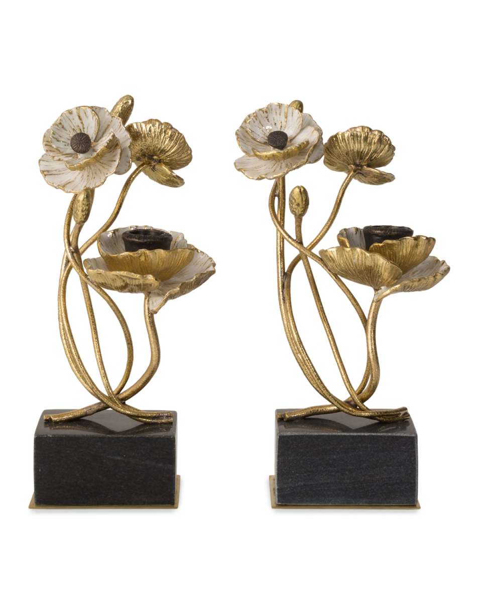 Anemone Candleholders, Set of 2