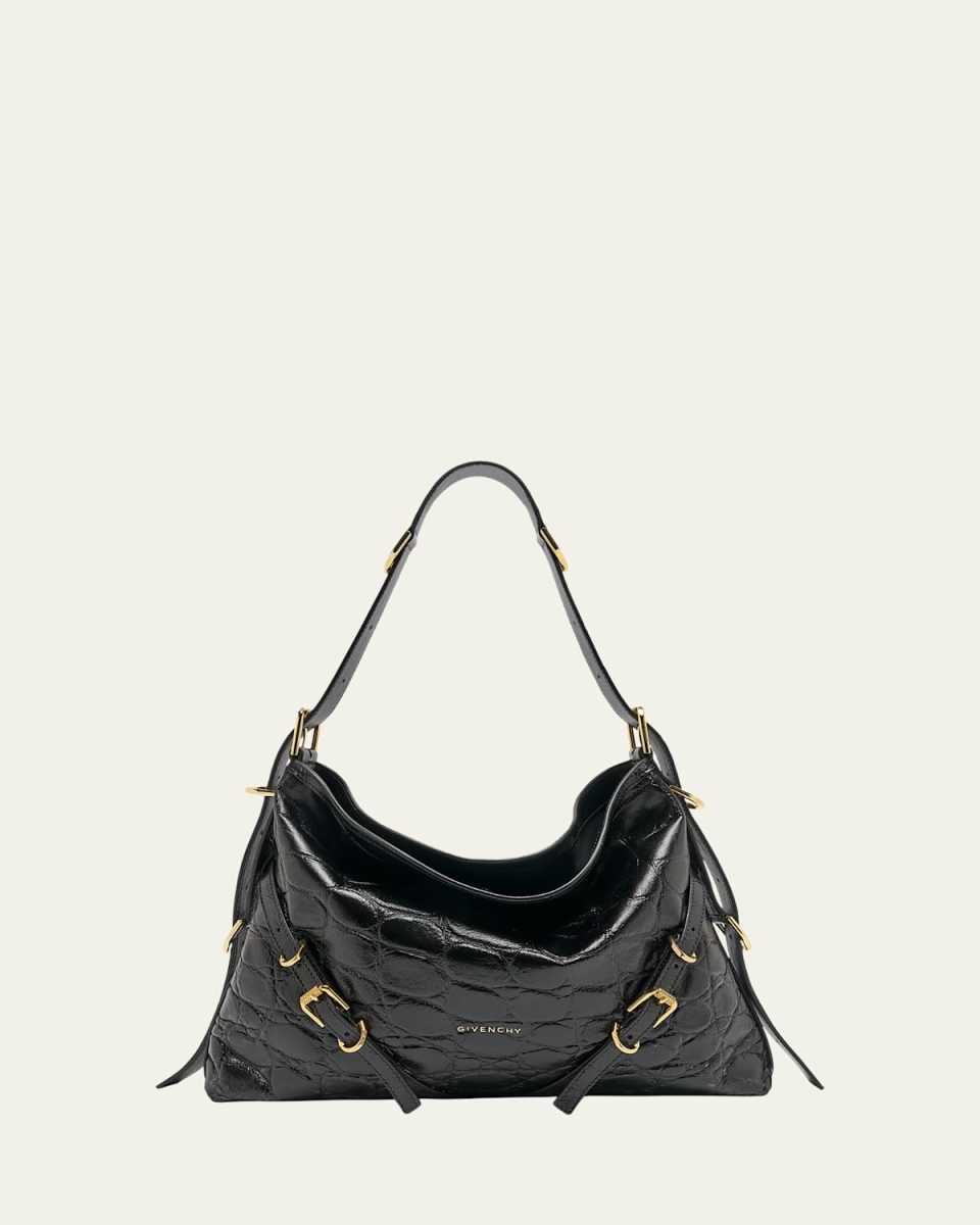 Voyou Medium Bag in Embossed Leather