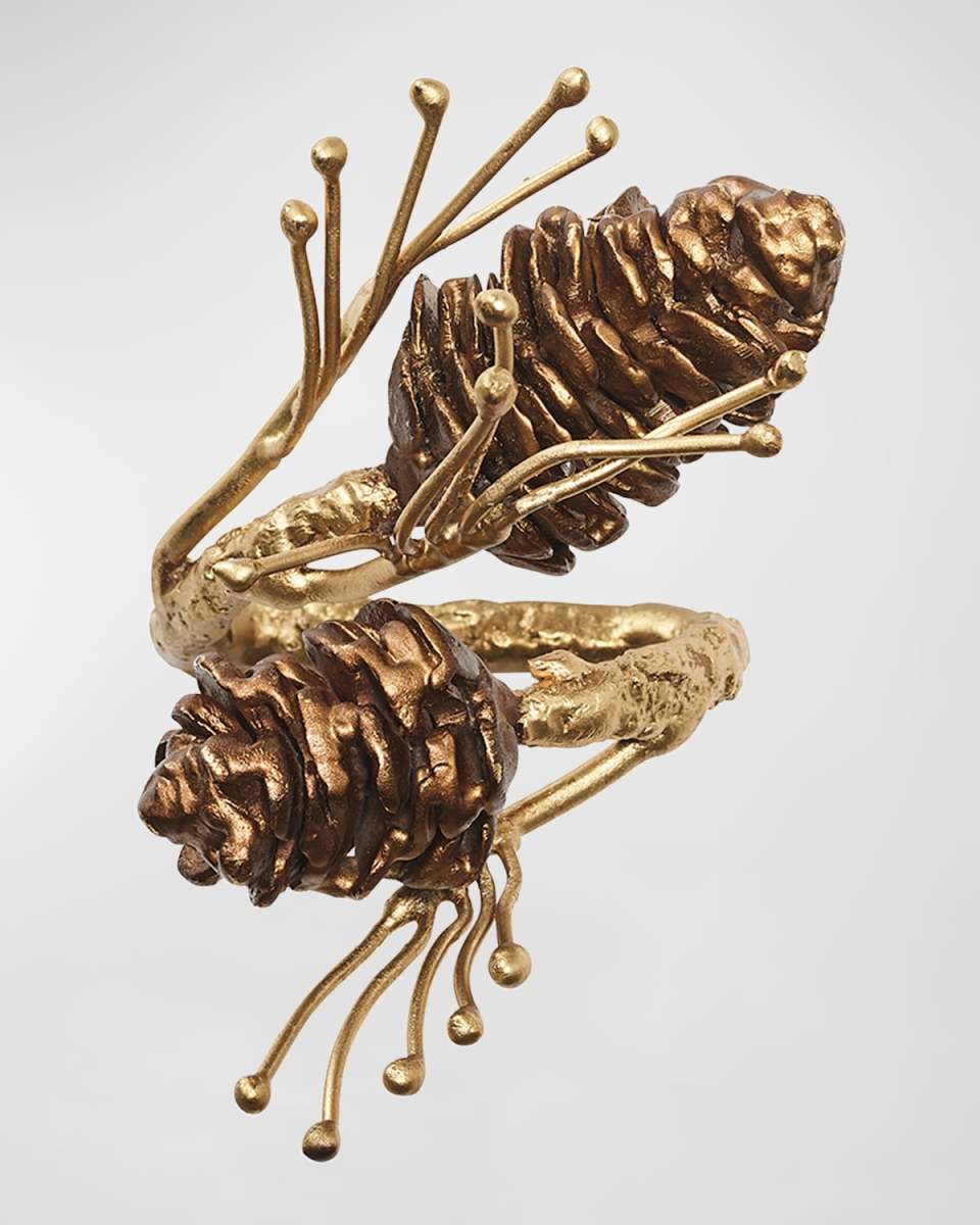 Gilded Pine Napkin Ring