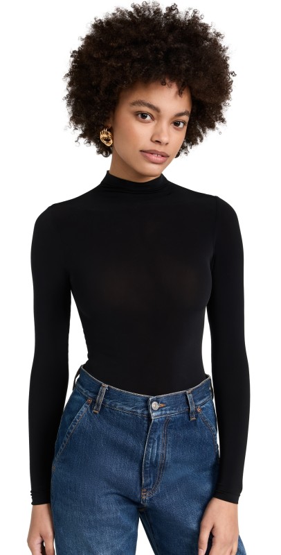Wolford Buenos Aires String Thong Bodysuit Black