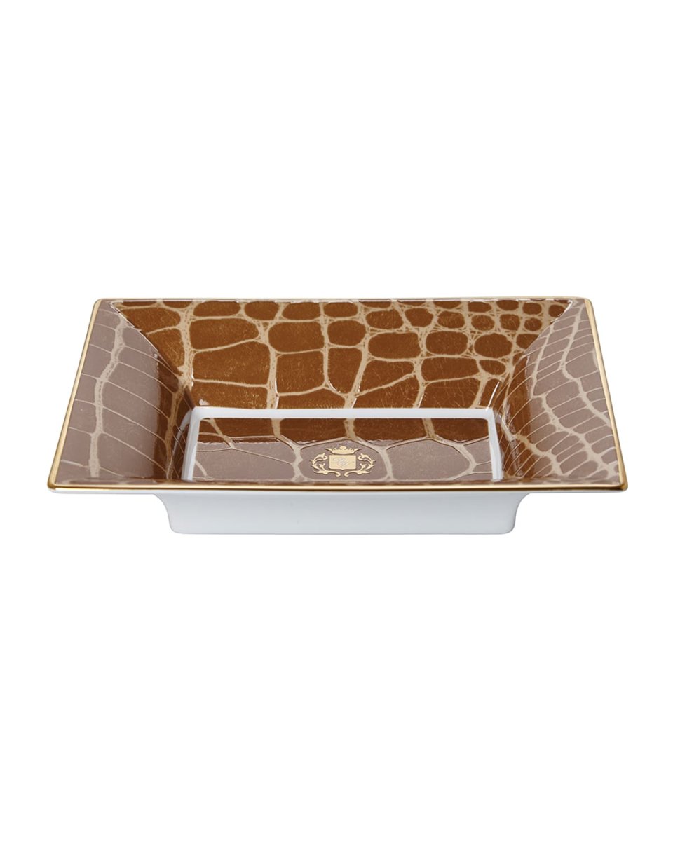 Alligator Vide Poche Jewelry Tray