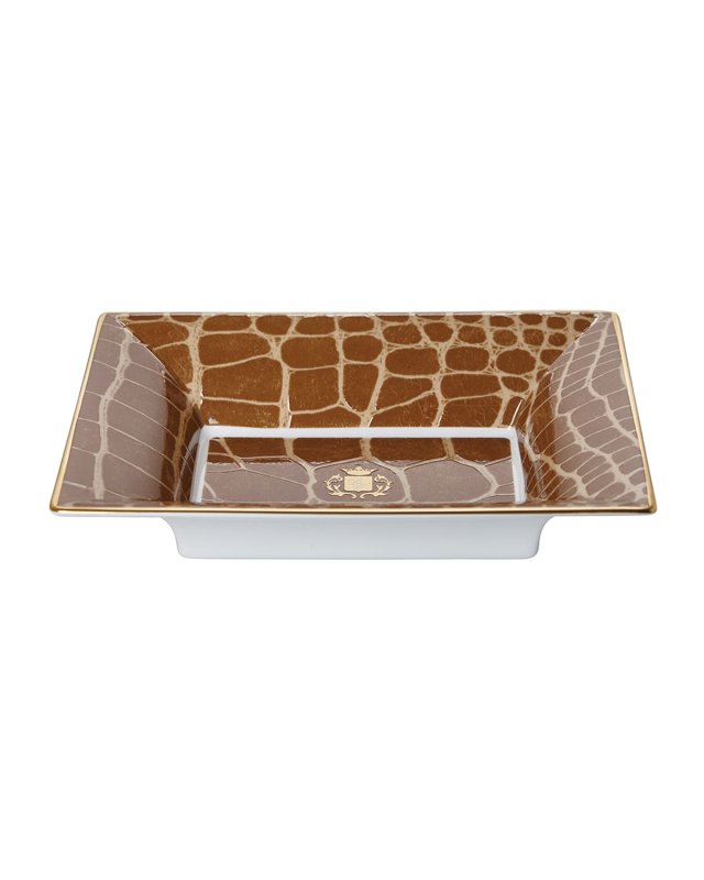 Alligator Vide Poche Jewelry Tray