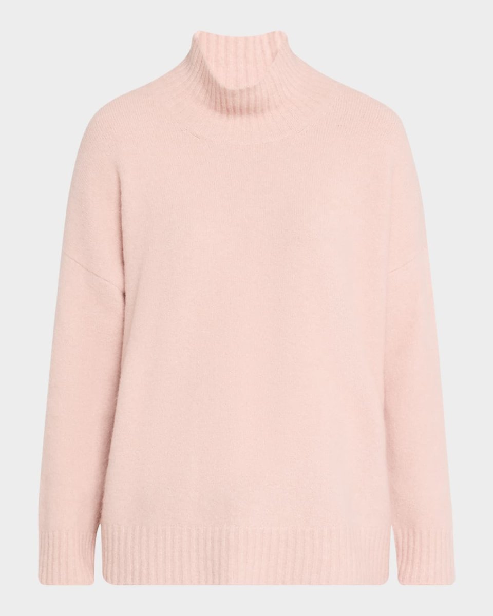 Turtleneck Cashmere-Silk Sweat