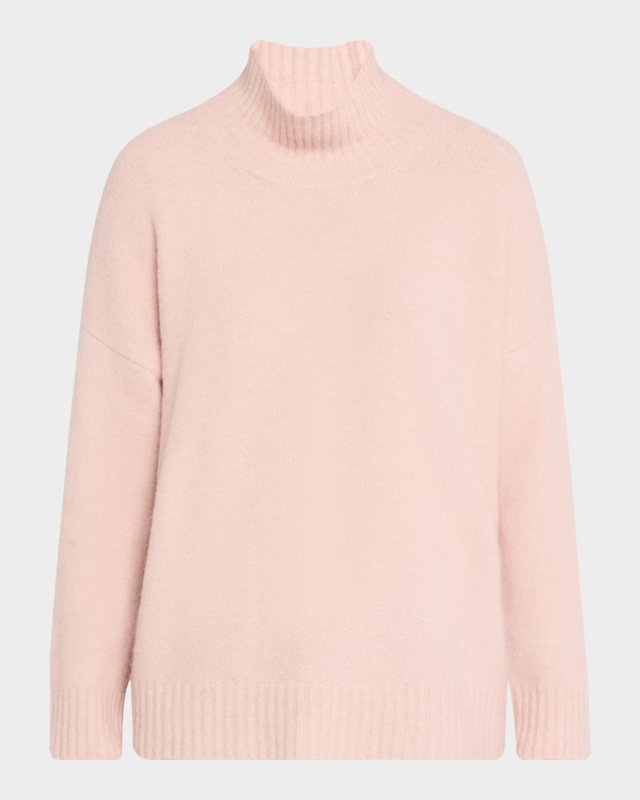 Turtleneck Cashmere-Silk Sweat