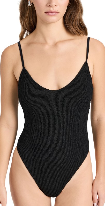 Good American Always Fit One Piece Black001