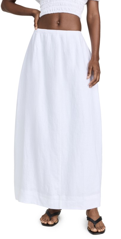 FAITHFULL Soleil Skirt White