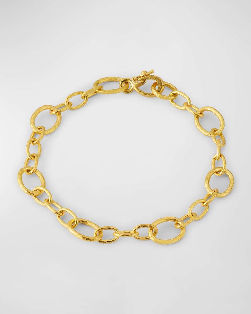 Small Garda Link Bracelet with Circle Clasp