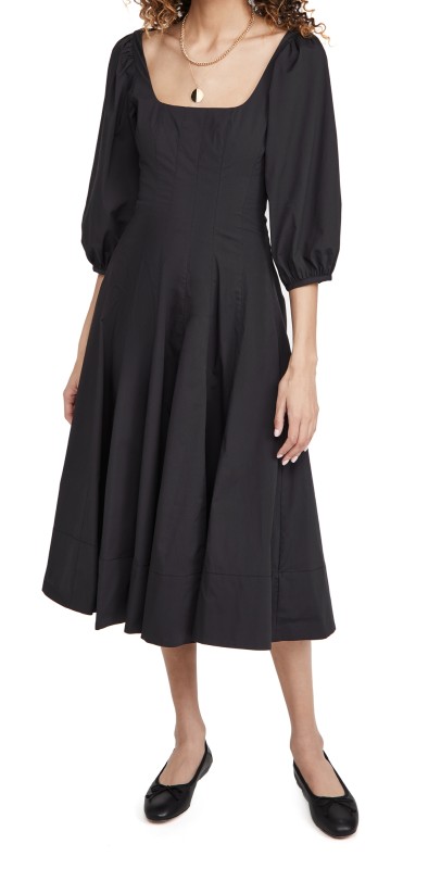 STAUD Swells Dress Black