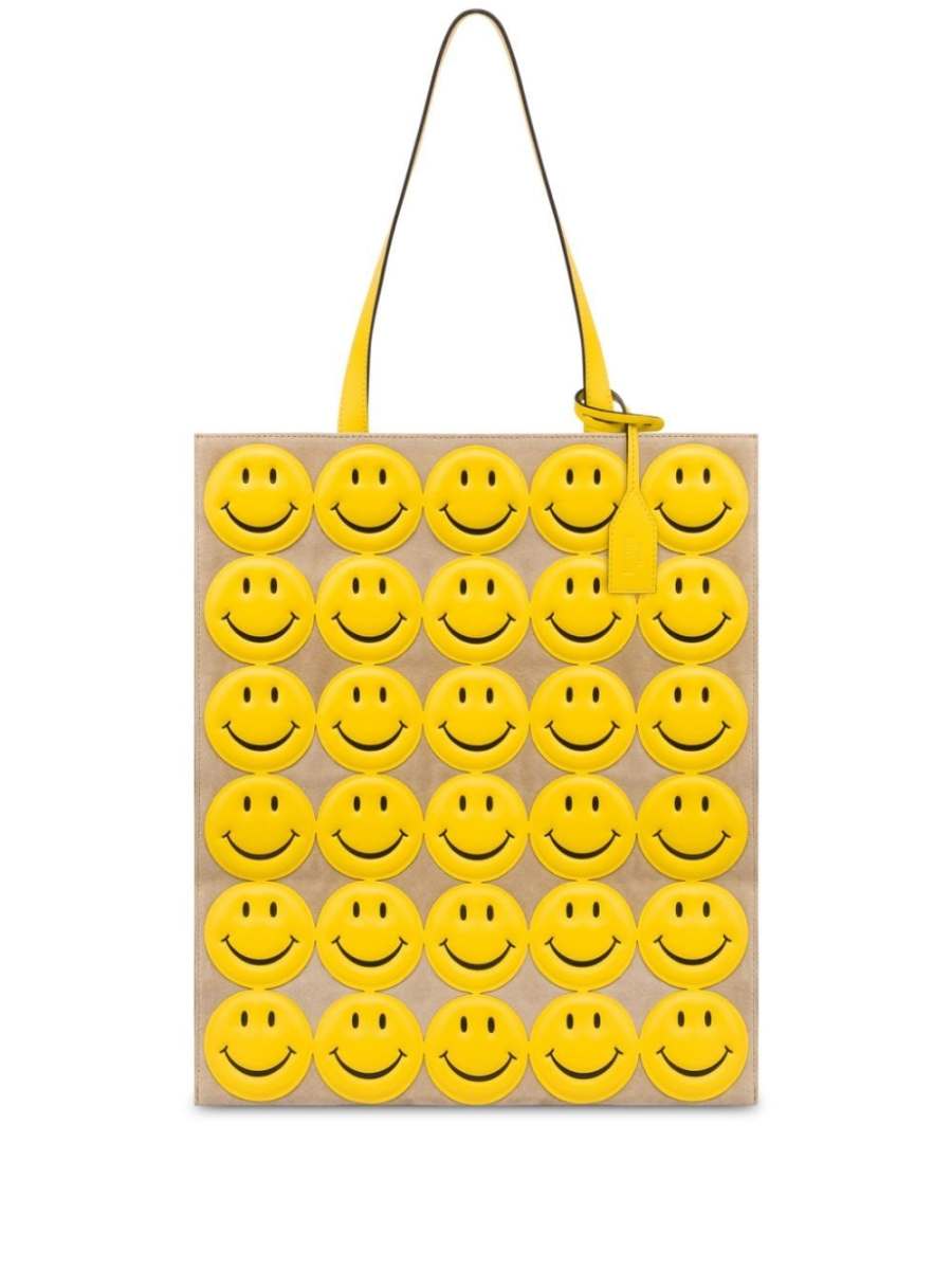 Smiley leather shoulder bag