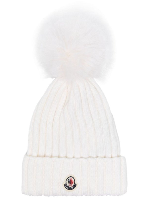 pompom wool beanie