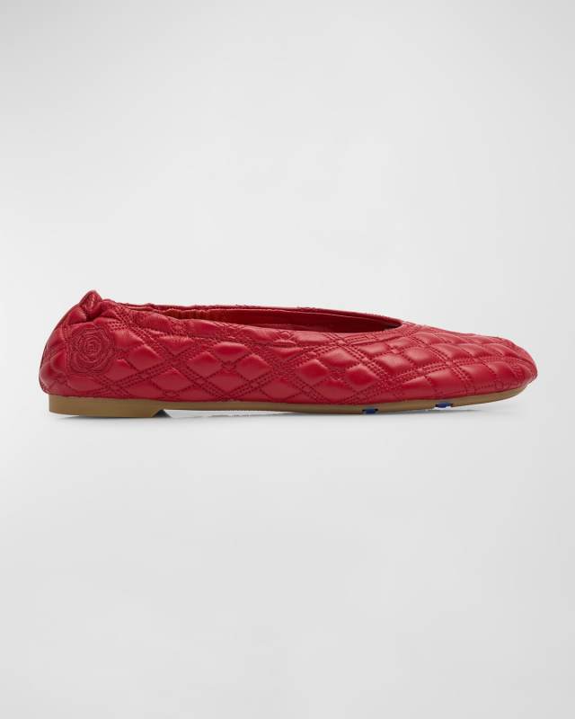 Sadler Quilted Lambskin Ballerina Flats