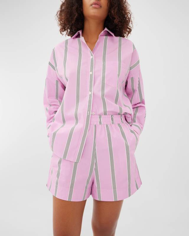 The Chiara Classic Poplin Stripe Boxer Shorts