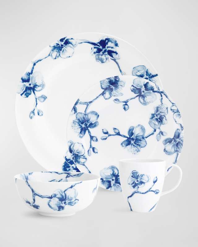 Blue Orchid 4-Piece Place Setting