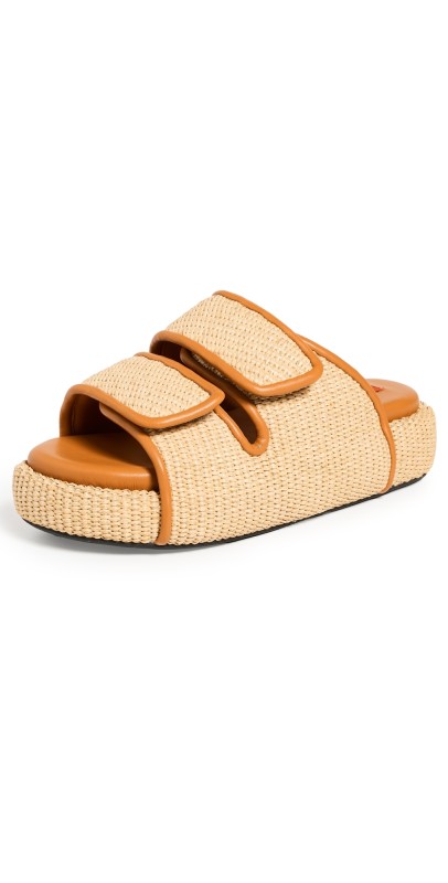 SIMONMILLER Raffia Cro Slides Natural