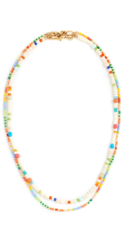 Roxanne Assoulin Light Hearted Necklace Duo Blonde Wood/Multi