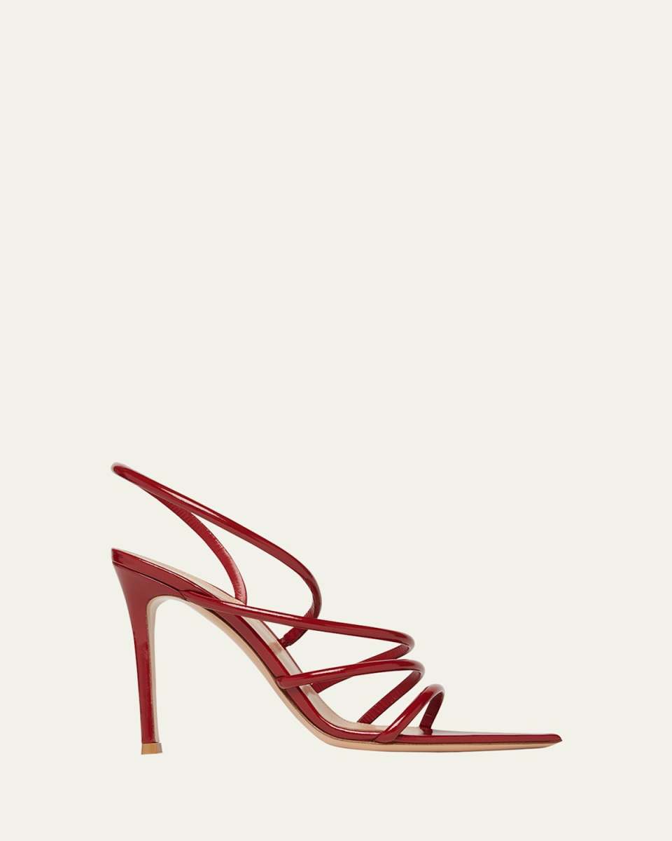 Patent Leather Strappy Sandals