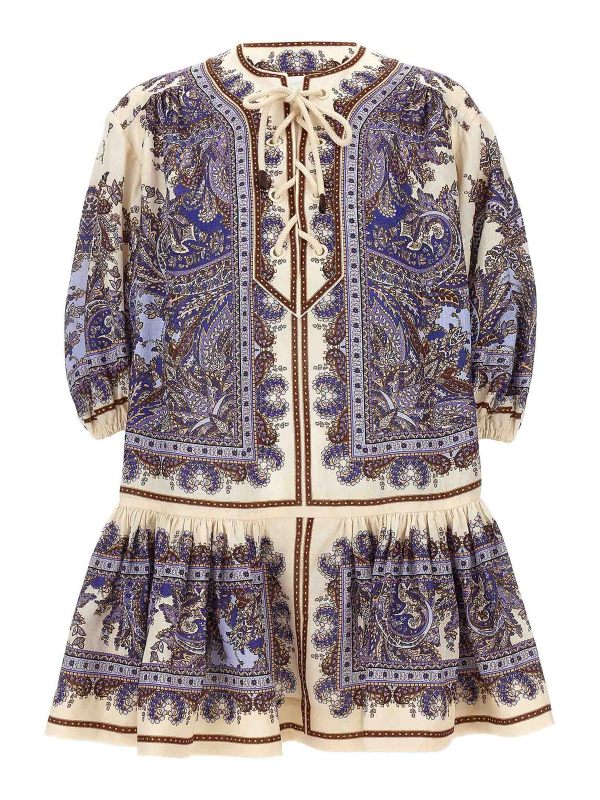 Zimmermann Robe Courte - Multicolore
