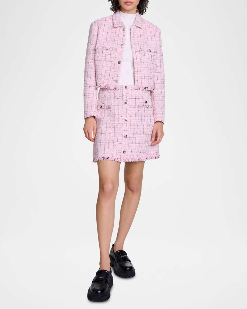 Villoxia Metallic Tweed Jacket