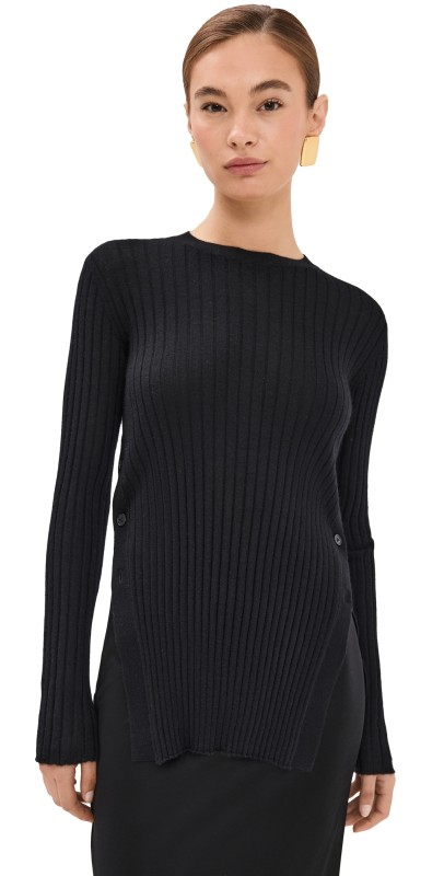LISA YANG Eloisa Cashmere Sweater Black