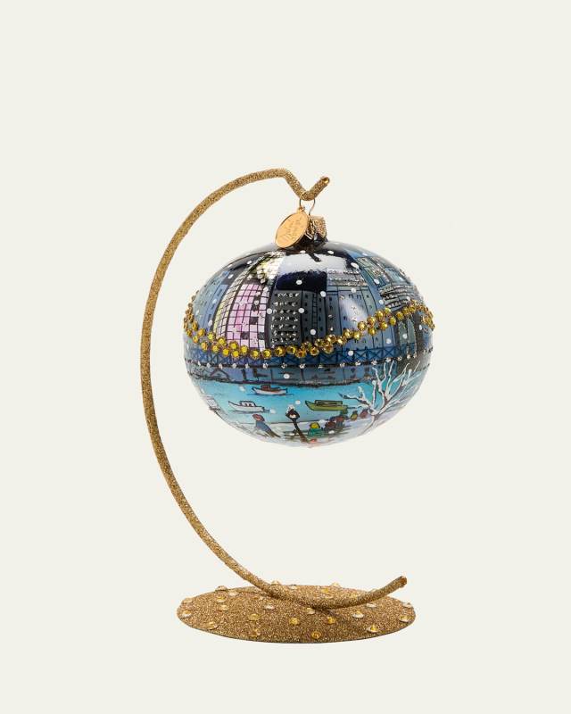 New York Skyline Christmas Ornament