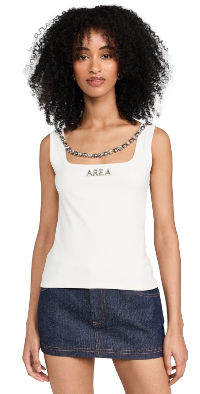 AREA Area Name Plate Tank Top Whipped White